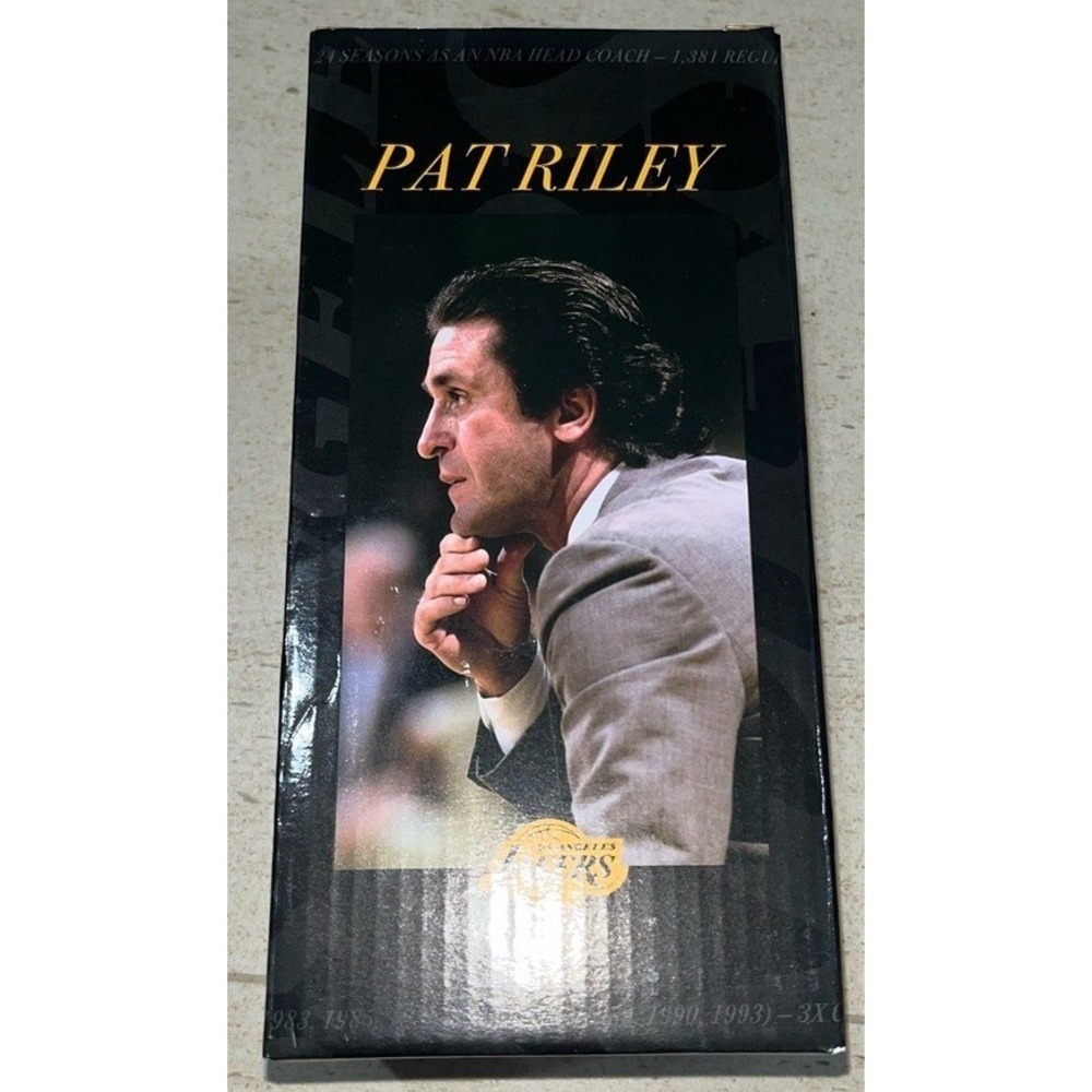 Lakers Pat Riley Mini Statue Replica SGA Collectible Sculpture Black Gold NIB